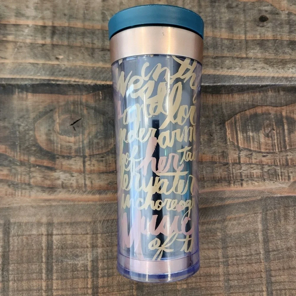 Starbucks Rose Gold Vintage 2009 Tale of the Siren Tumbler Travel Mug